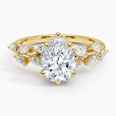 The Sophia Ring-Pear With Secret Garden