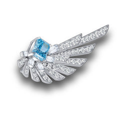 The Freedom Brooch-Eagle in Flight Pin 2.0ct