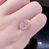 5.01CT Oval Modified Brilliant Fancy Vivid Pink Diamond – VS1 Clarity