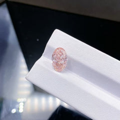 5.01CT Oval Modified Brilliant Fancy Vivid Pink Diamond – VS1 Clarity