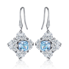 The Sinena Earring-Cushion with Marquise Cluster 2.0ct