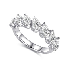 The Celestia Pear Seven-Stone Ring