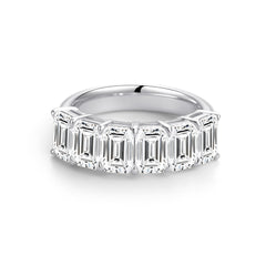 The Elara Emerald Six-Stone Ring