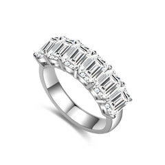 The Elara Emerald Six-Stone Ring