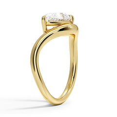 The Ophelia Ring-Pear Solitaire