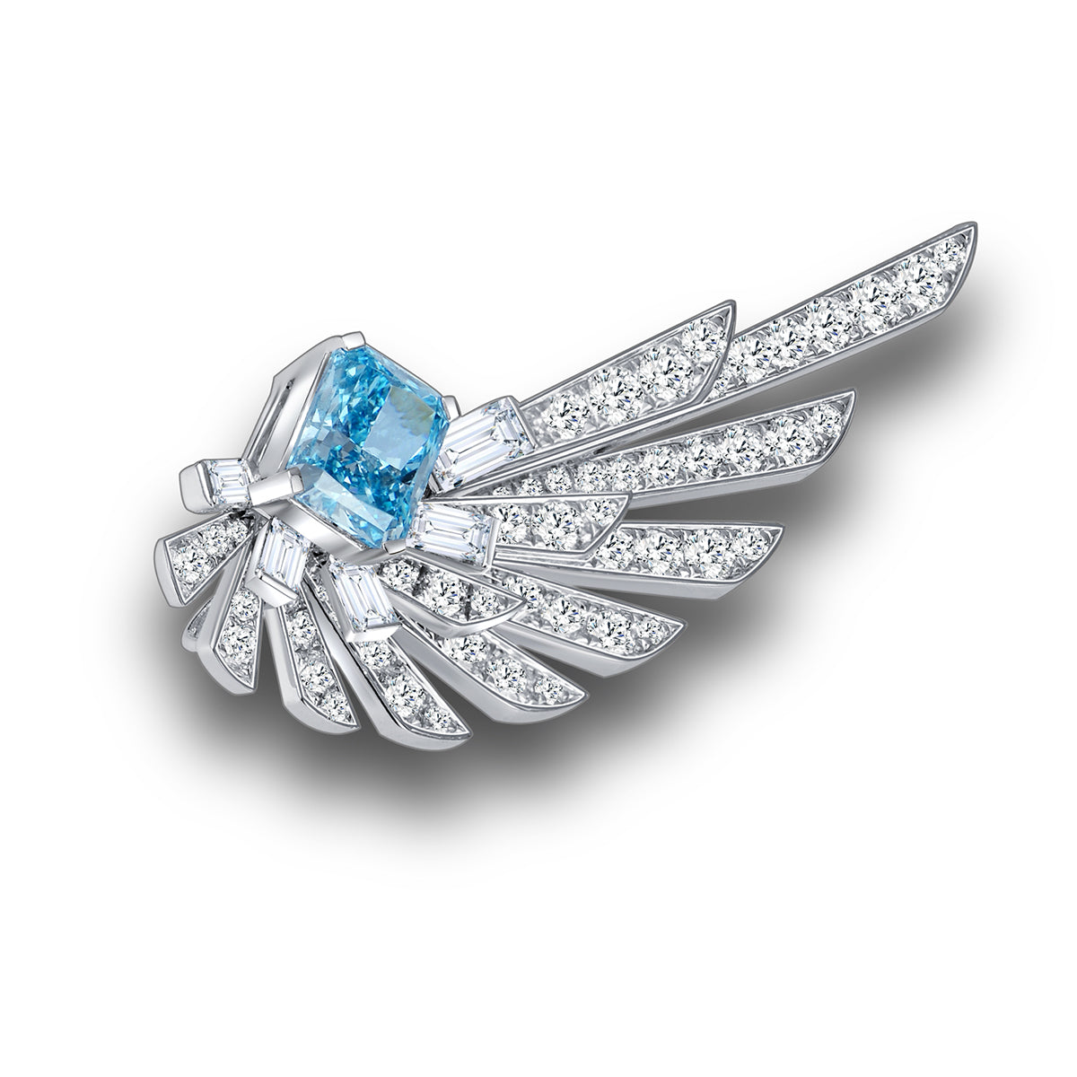 The Freedom Brooch-Eagle in Flight Pin 2.0ct