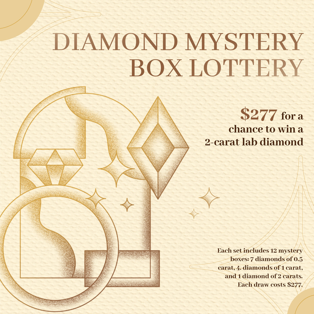 Lab-Grown Diamond Mystery Draw - Random 0.5-2 ct