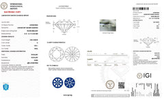 2.06 Carat Round Brilliant Diamond – D Color, VVS1, Premium White Diamond
