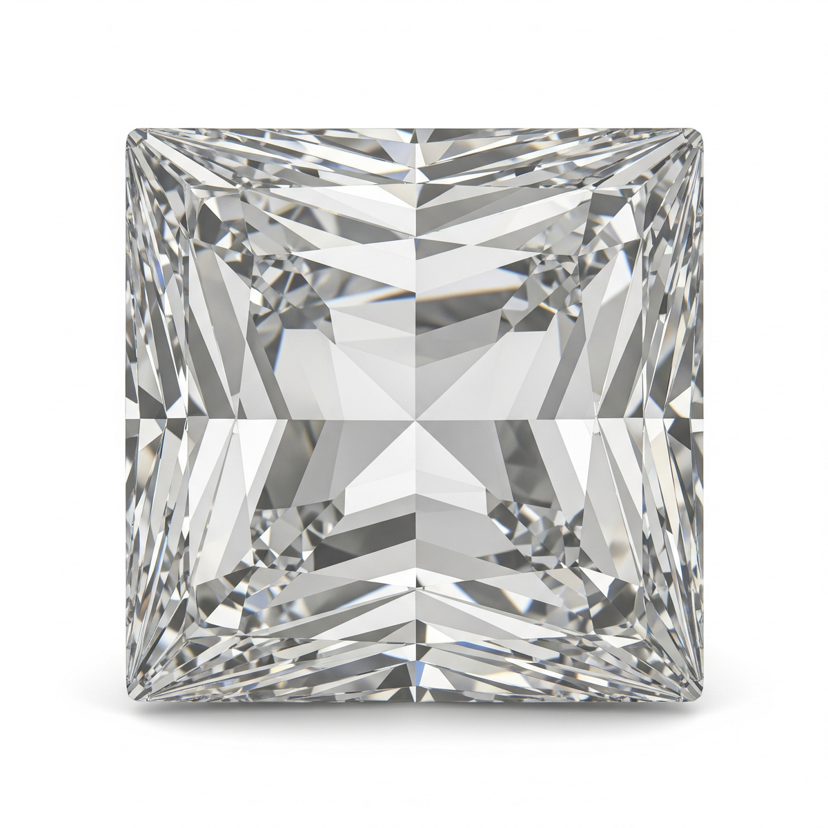 15CT VS1 D-E  IGl Certified Princess Lab Grown Diamond