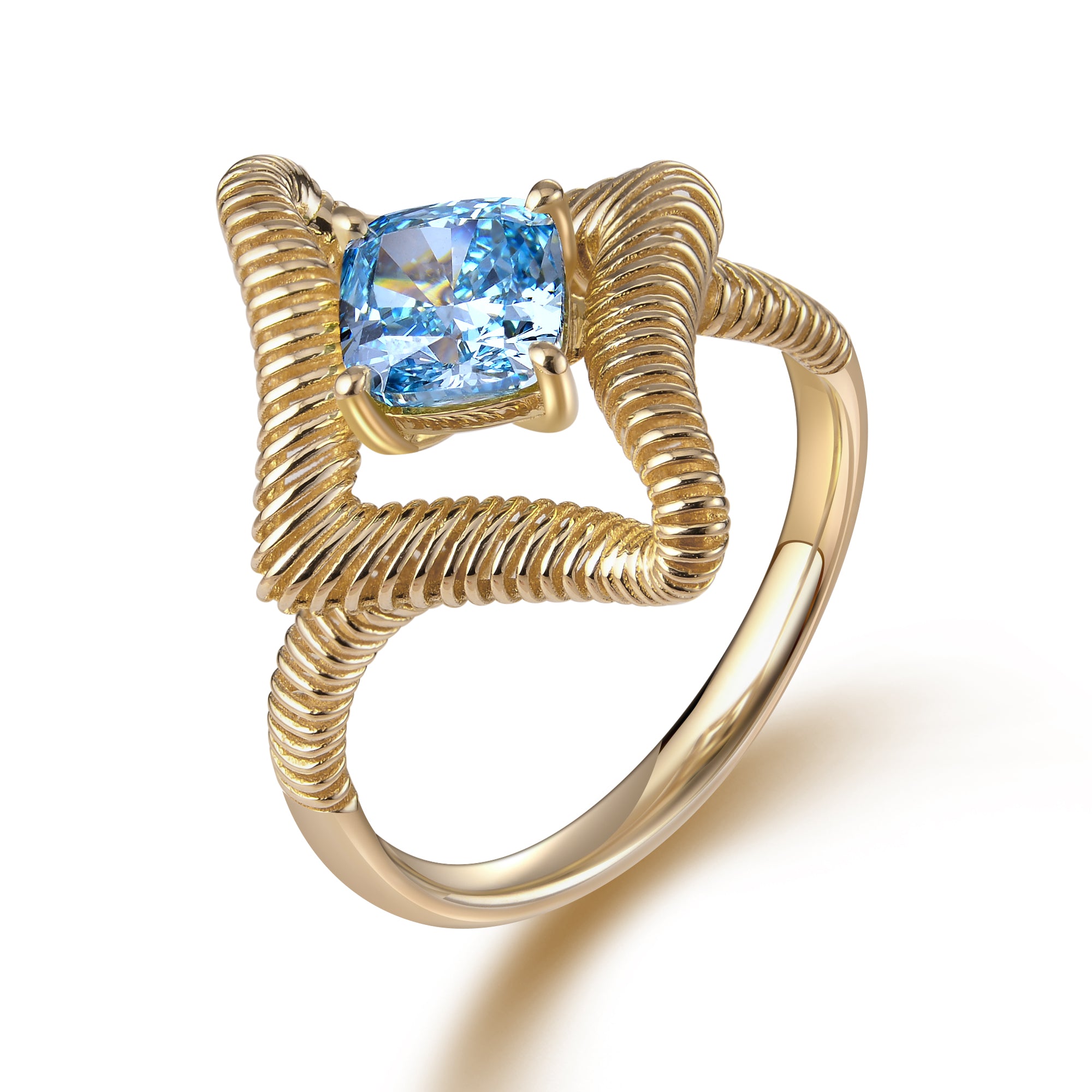 The Spark Ring-Radiant with Sculpture