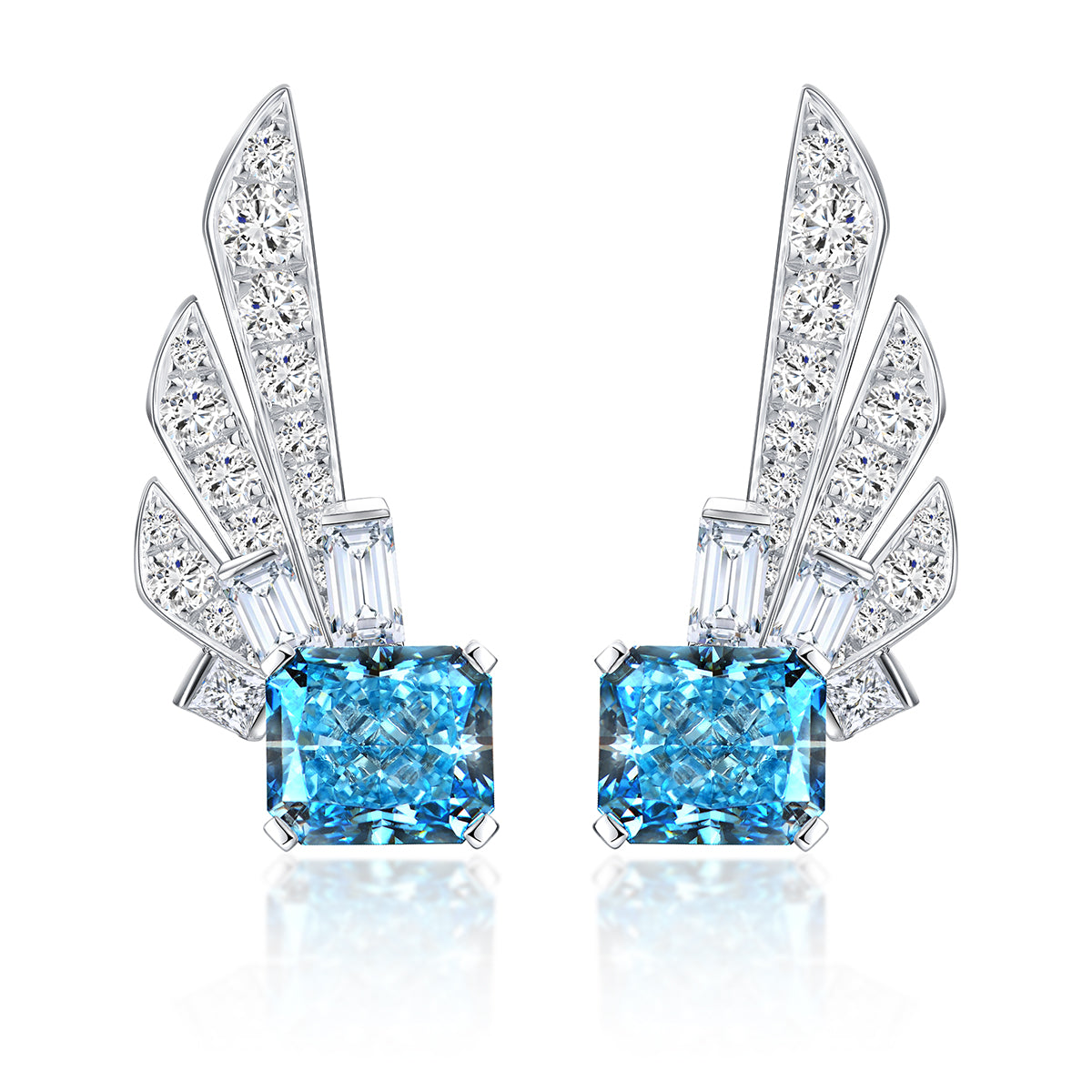 The Wing Earring-Cushion 3.0ct