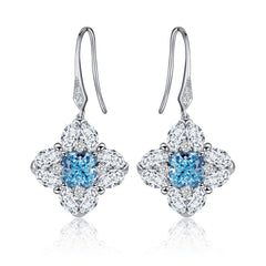 The Sinena Earring-Cushion with Marquise Cluster 2.0ct
