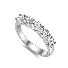 The Lumina Round Five-Stone Ring