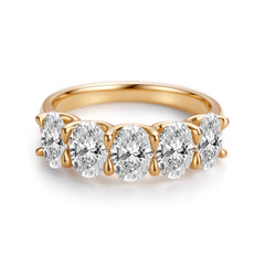 The Aurelia Oval Five-Stone Ring
