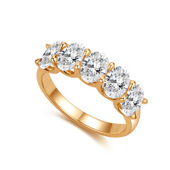 The Aurelia Oval Five-Stone Ring