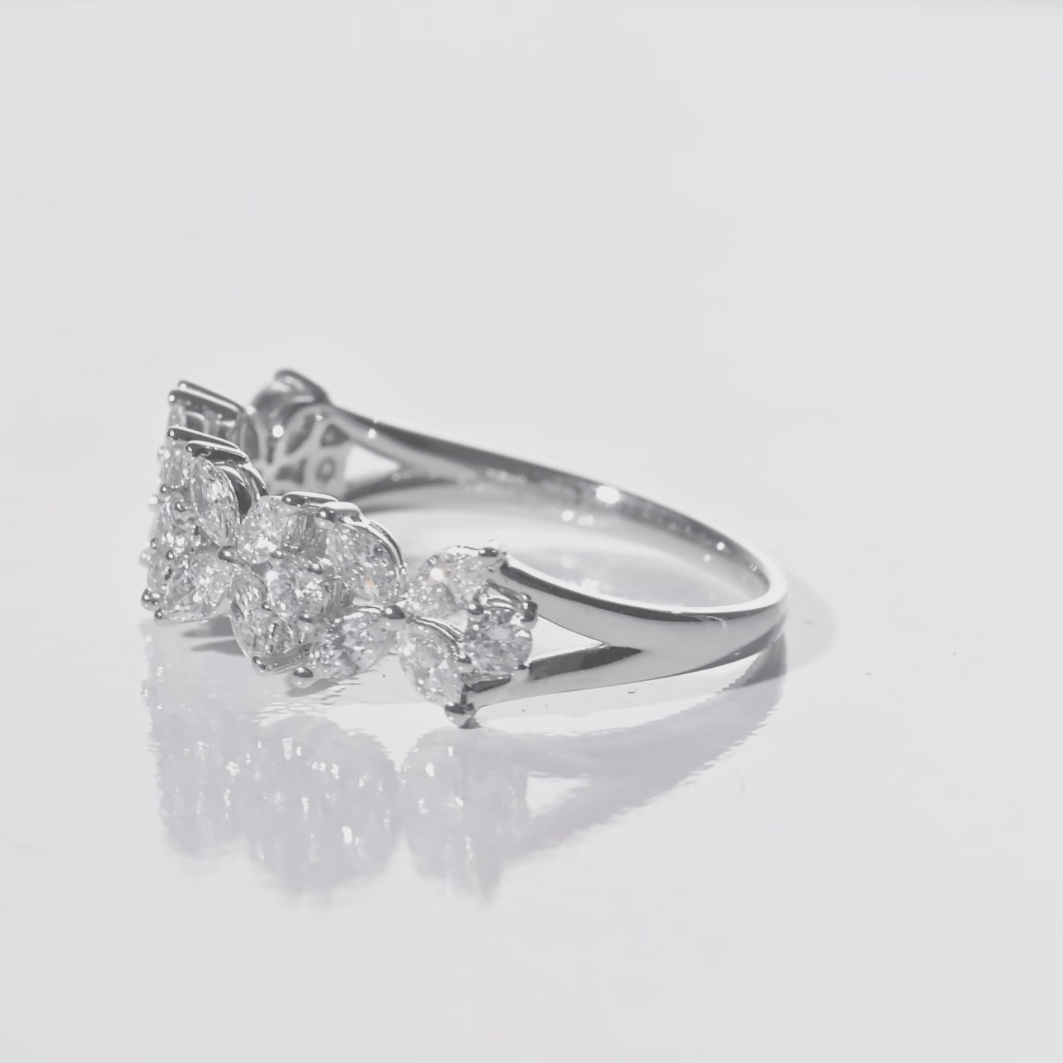 The Fiora Marquise Floral Diamond Ring