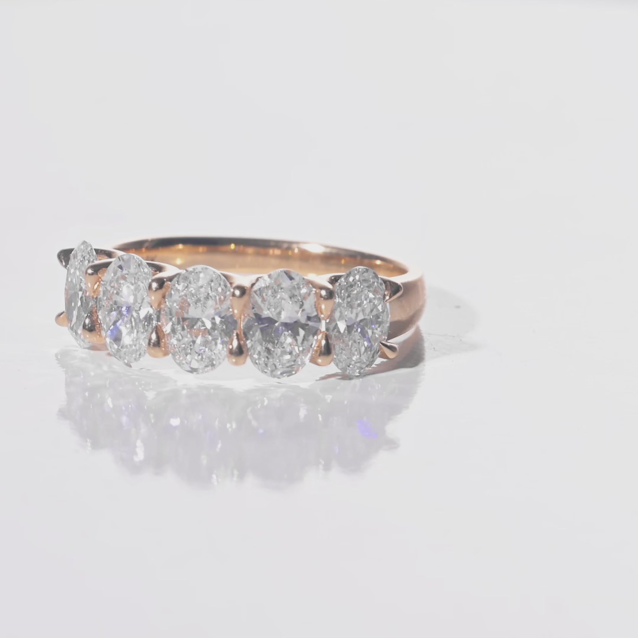 The Aurelia Oval Five-Stone Ring